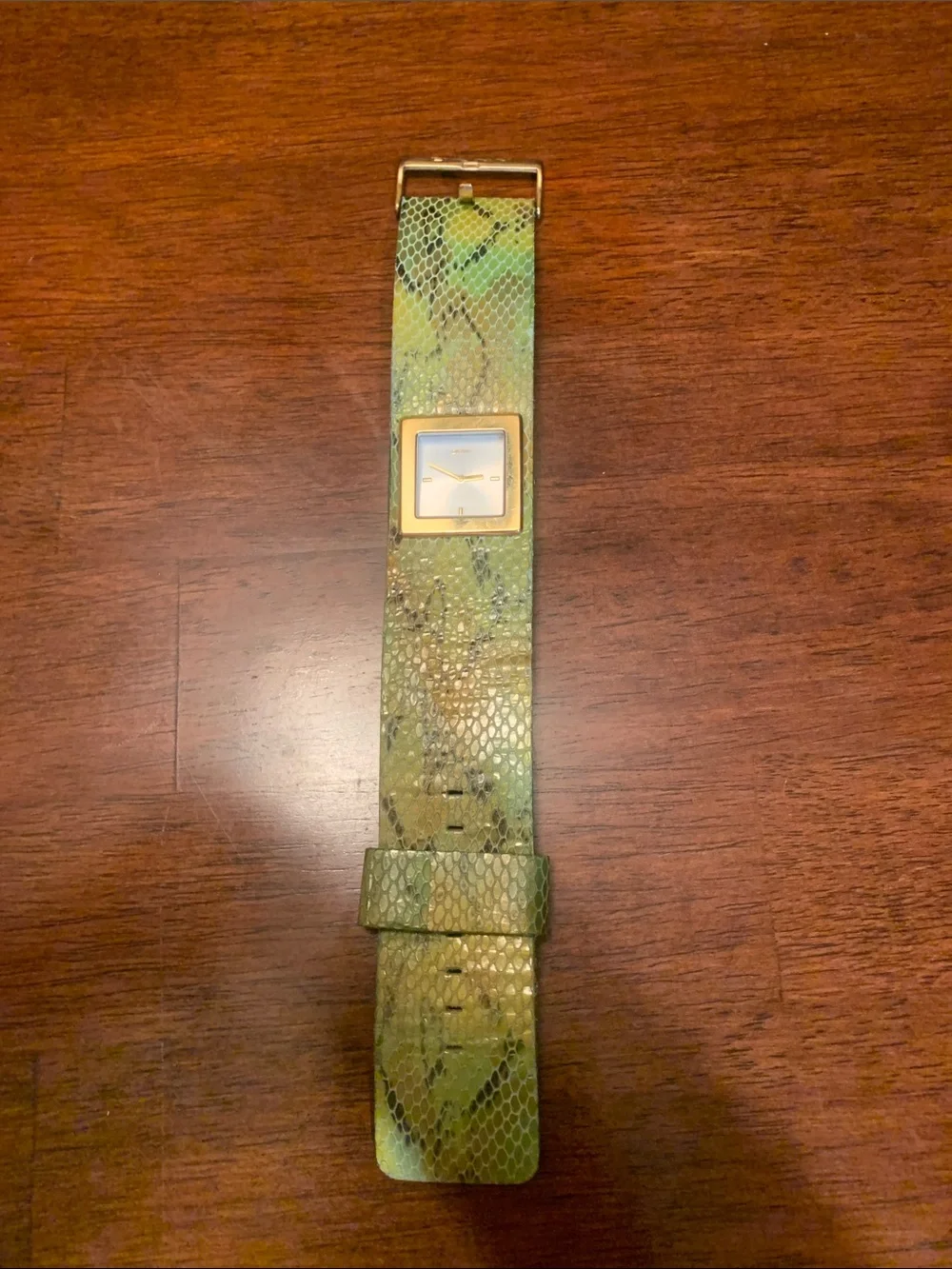 Limited edition rareDKNY collection rare watch with snake like skin belt. Must!